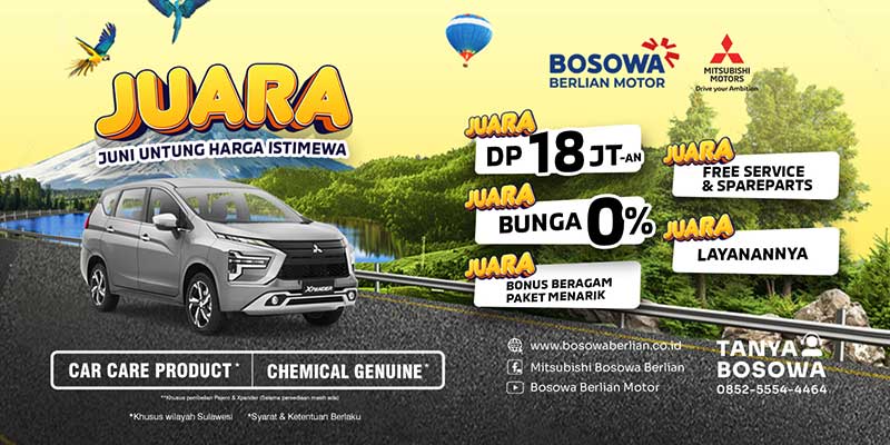 Promo Mitsubishi Palopo Juni 2023 untuk Pembelian Kendaraan